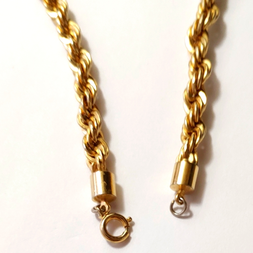 Twisted Rope Chain Necklace - Picture 3 of 4